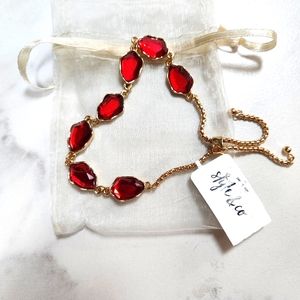 Style & Co Gold and Red Bracelet